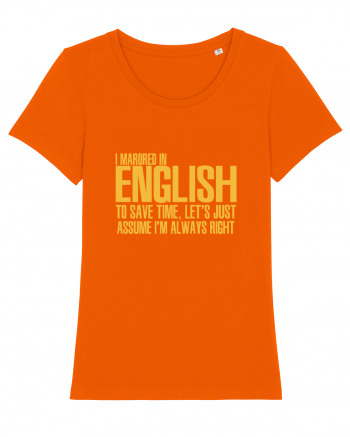 ENGLISH Bright Orange