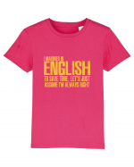 ENGLISH Tricou mânecă scurtă  Copii Mini Creator