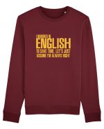 ENGLISH Bluză mânecă lungă Unisex Rise