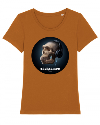 Craniu cu casti - skullphones 17 Roasted Orange