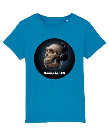 Craniu cu casti - skullphones 17 Azur