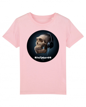 Craniu cu casti - skullphones 17 Cotton Pink