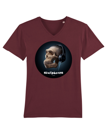 Craniu cu casti - skullphones 17 Burgundy