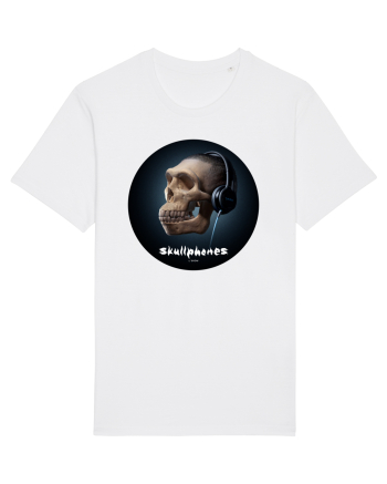 Craniu cu casti - skullphones 17 White