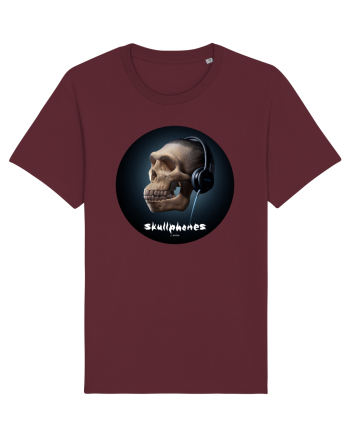 Craniu cu casti - skullphones 17 Burgundy
