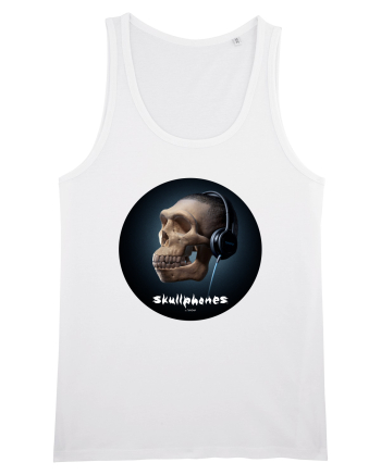 Craniu cu casti - skullphones 17 White