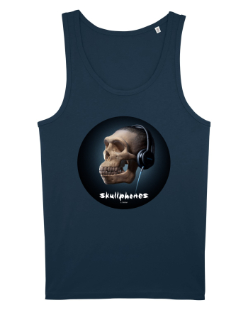 Craniu cu casti - skullphones 17 Navy