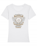 FARMER Tricou mânecă scurtă guler larg fitted Damă Expresser