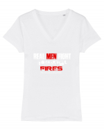 FIREFIGHTER Tricou mânecă scurtă guler V Damă Evoker