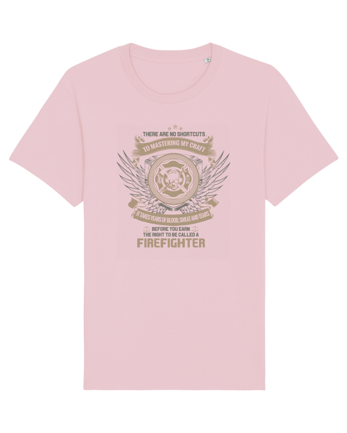 Tricou mânecă scurtă Unisex Rocker Cotton Pink