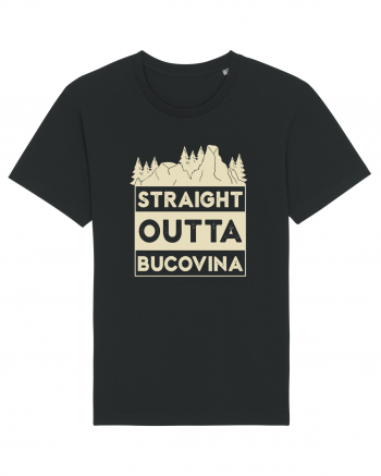 Straight Outta Bucovina - Muntii Rarau - Pietrele Doamnei Tricou mânecă scurtă Unisex Rocker