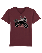 FZ-09 Motorcycle Tricou mânecă scurtă guler V Bărbat Presenter