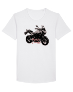 FZ-09 Motorcycle Tricou mânecă scurtă guler larg Bărbat Skater