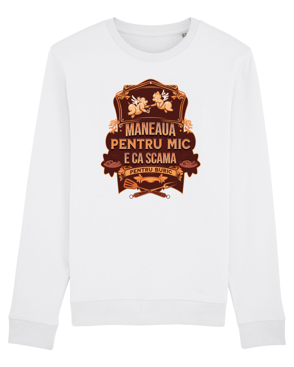 Bluză mânecă lungă Unisex Rise White