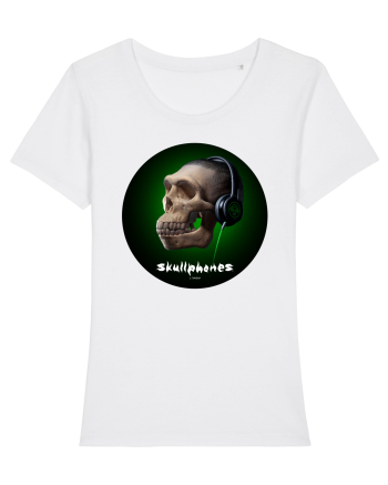 Craniu cu casti - skullphones 18 White