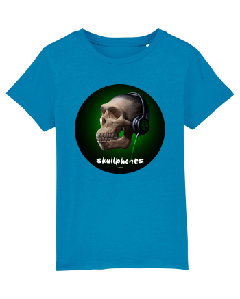 Craniu cu casti - skullphones 18 Azur