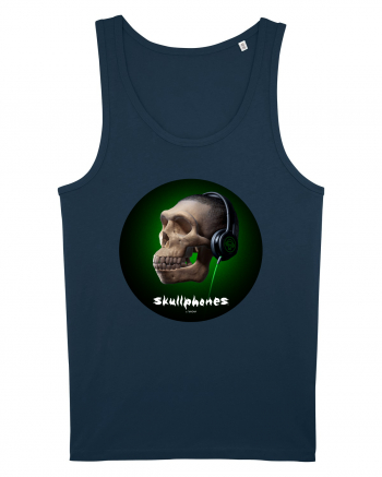 Craniu cu casti - skullphones 18 Navy