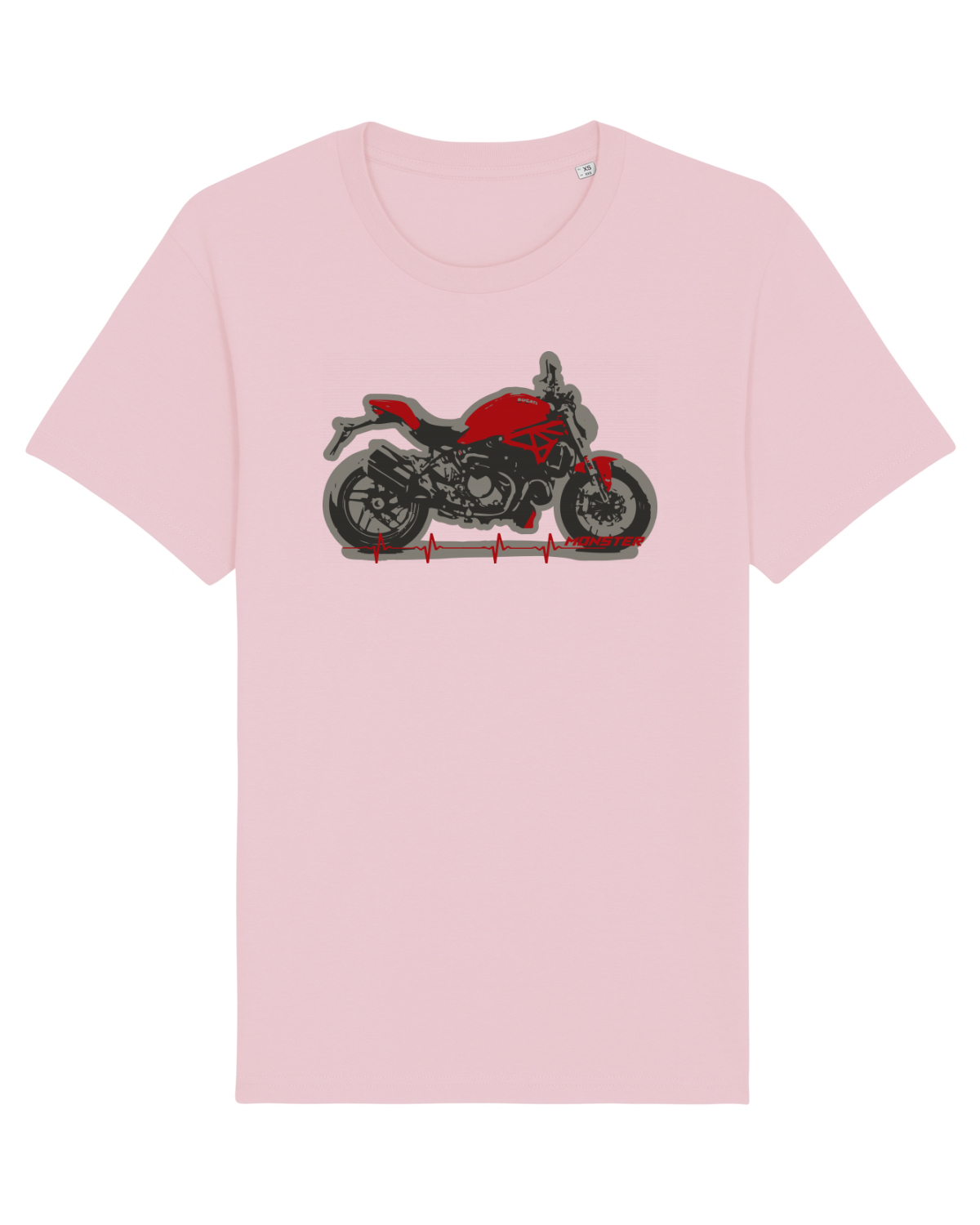 Tricou mânecă scurtă Unisex Rocker Cotton Pink