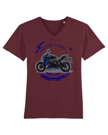 Street Motorcycle Burgundy