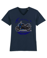 Street Motorcycle Tricou mânecă scurtă guler V Bărbat Presenter