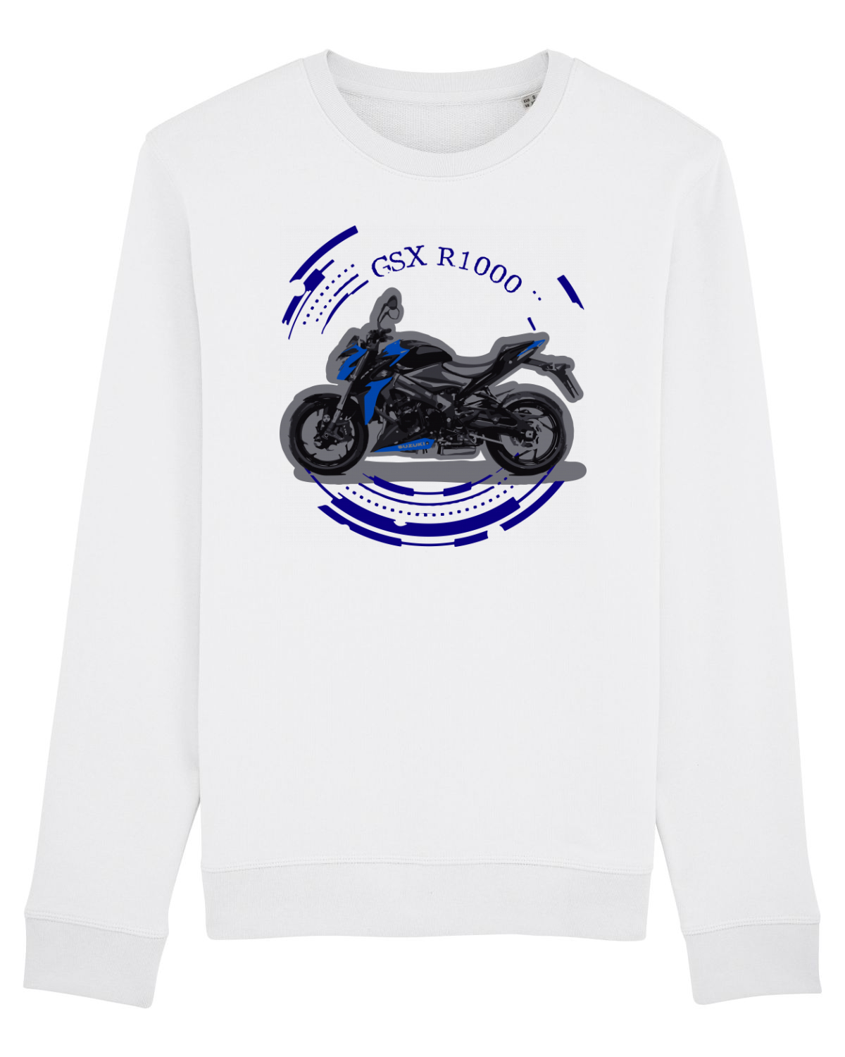 Bluză mânecă lungă Unisex Rise White