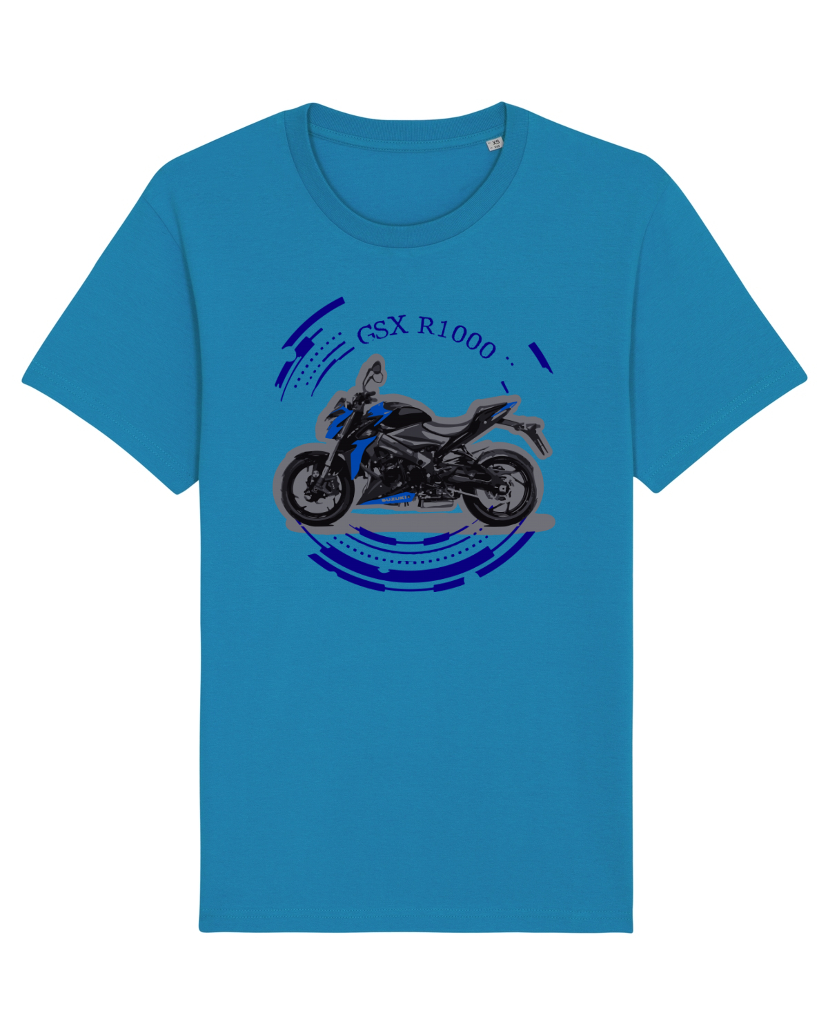 Tricou mânecă scurtă Unisex Rocker Azur