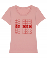 Go Mom Tricou mânecă scurtă guler larg fitted Damă Expresser