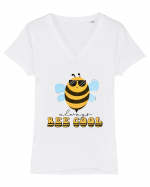 Always Bee Cool Tricou mânecă scurtă guler V Damă Evoker