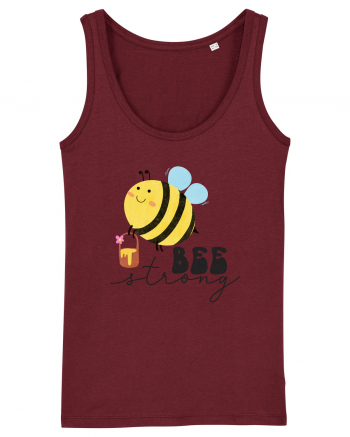 Bee Strong Burgundy