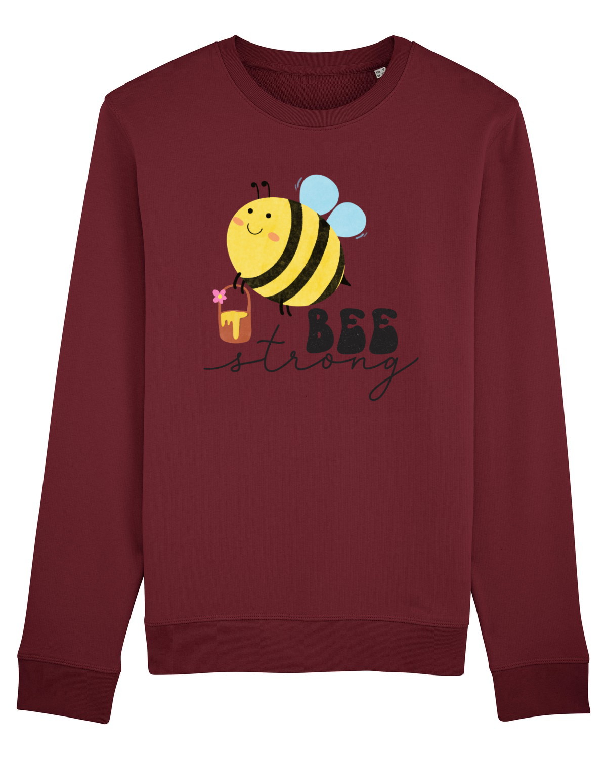 Bluză mânecă lungă Unisex Rise Burgundy