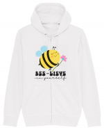 Bee-Lieve in Yourself Hanorac cu fermoar Unisex Connector