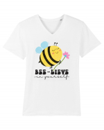 Bee-Lieve in Yourself Tricou mânecă scurtă guler V Bărbat Presenter