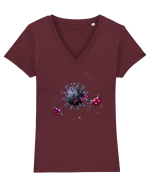 Fight Covid - Death Planet 01 Tricou mânecă scurtă guler V Damă Evoker