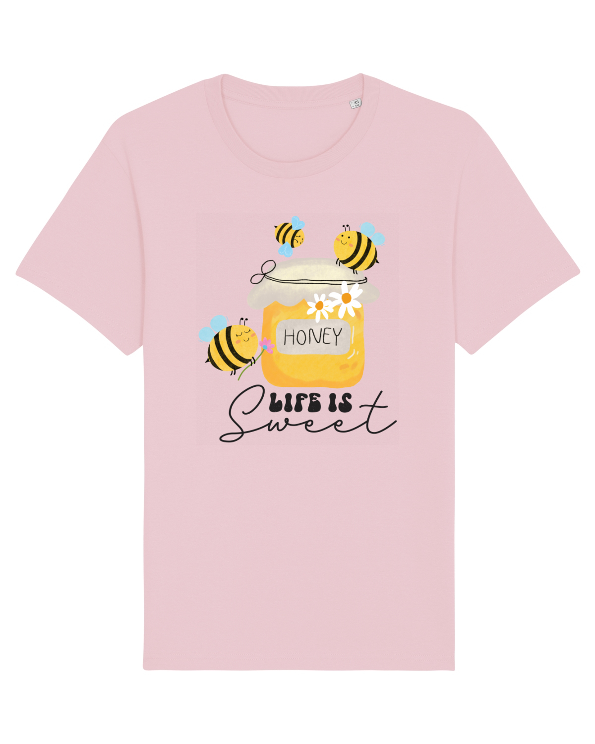 Tricou mânecă scurtă Unisex Rocker Cotton Pink