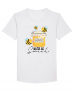 Honey Life Is Sweet Tricou mânecă scurtă guler larg Bărbat Skater