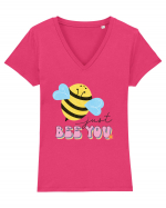 Just Bee You Tricou mânecă scurtă guler V Damă Evoker