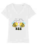 We are Meant to Bee Tricou mânecă scurtă guler V Damă Evoker