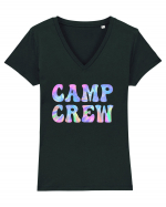 Camp Crew Tricou mânecă scurtă guler V Damă Evoker