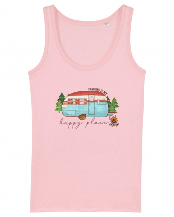 Camping is my happy place Cotton Pink