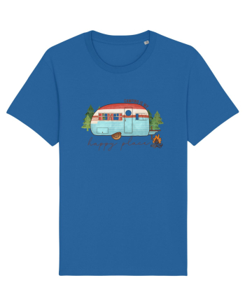 Camping is my happy place Royal Blue