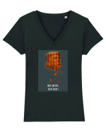 Make me great again! Tricou mânecă scurtă guler V Damă Evoker