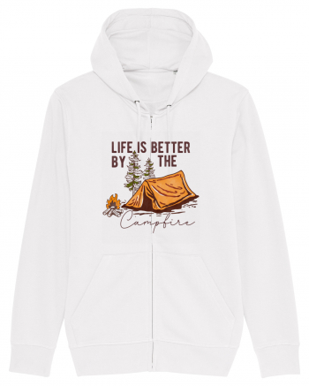 Life is better by the campfire White