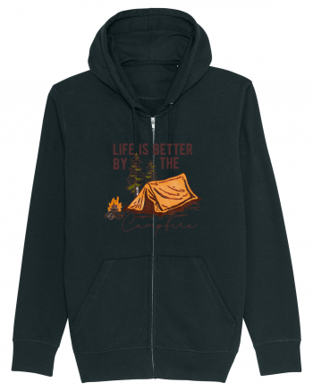 Life is better by the campfire Black