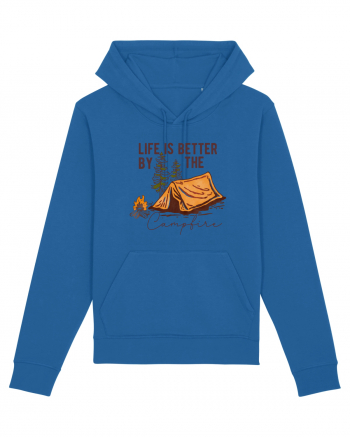 Life is better by the campfire Royal Blue