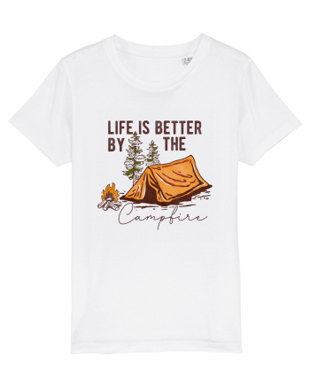 Life is better by the campfire White