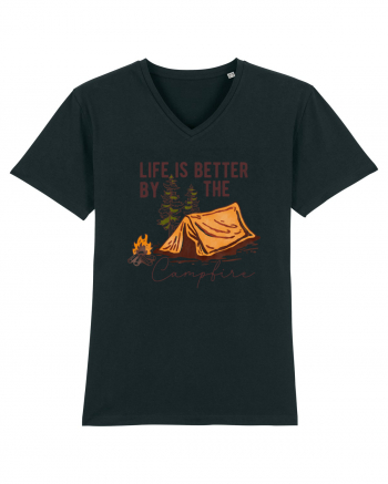 Life is better by the campfire Black