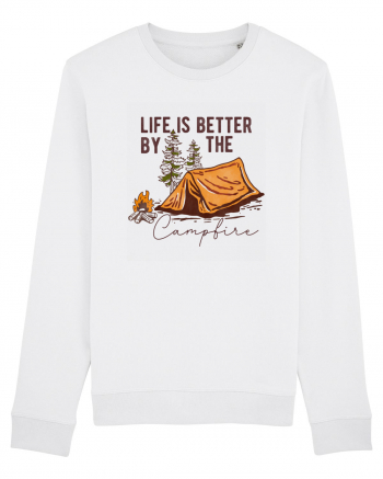 Life is better by the campfire White