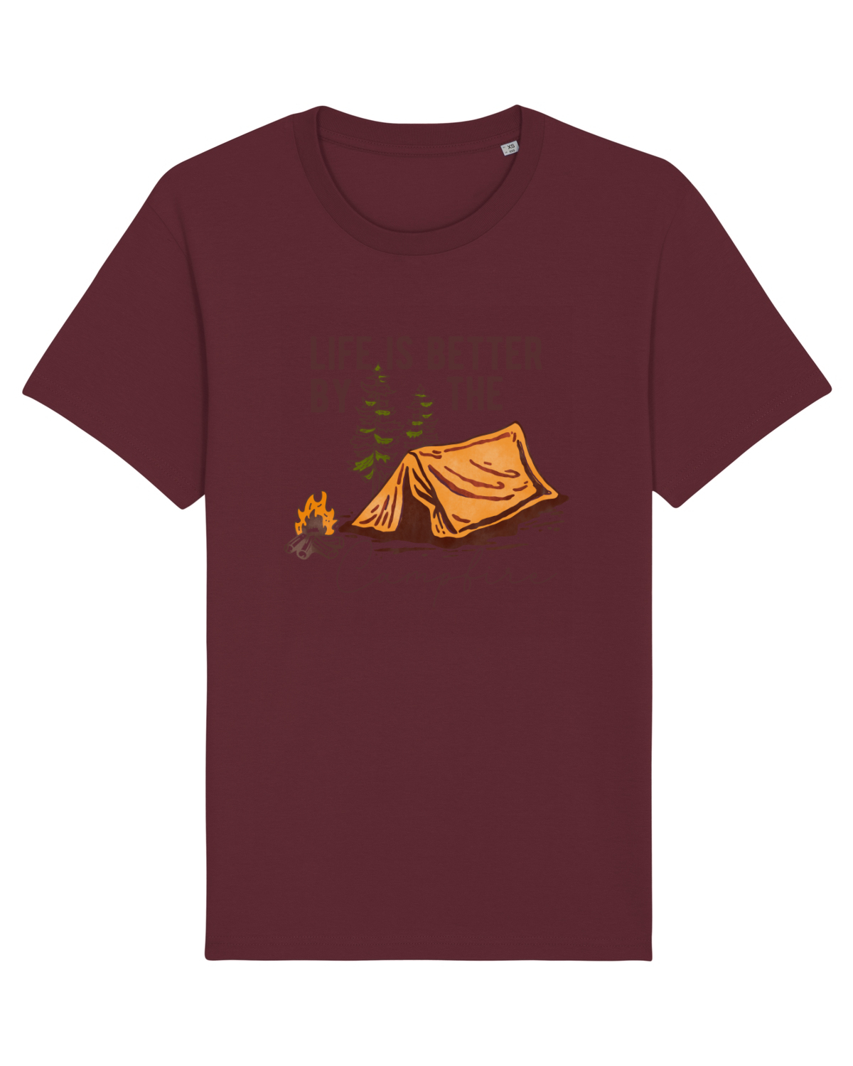 Tricou mânecă scurtă Unisex Rocker Burgundy