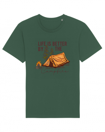 Life is better by the campfire Bottle Green