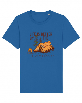 Life is better by the campfire Royal Blue